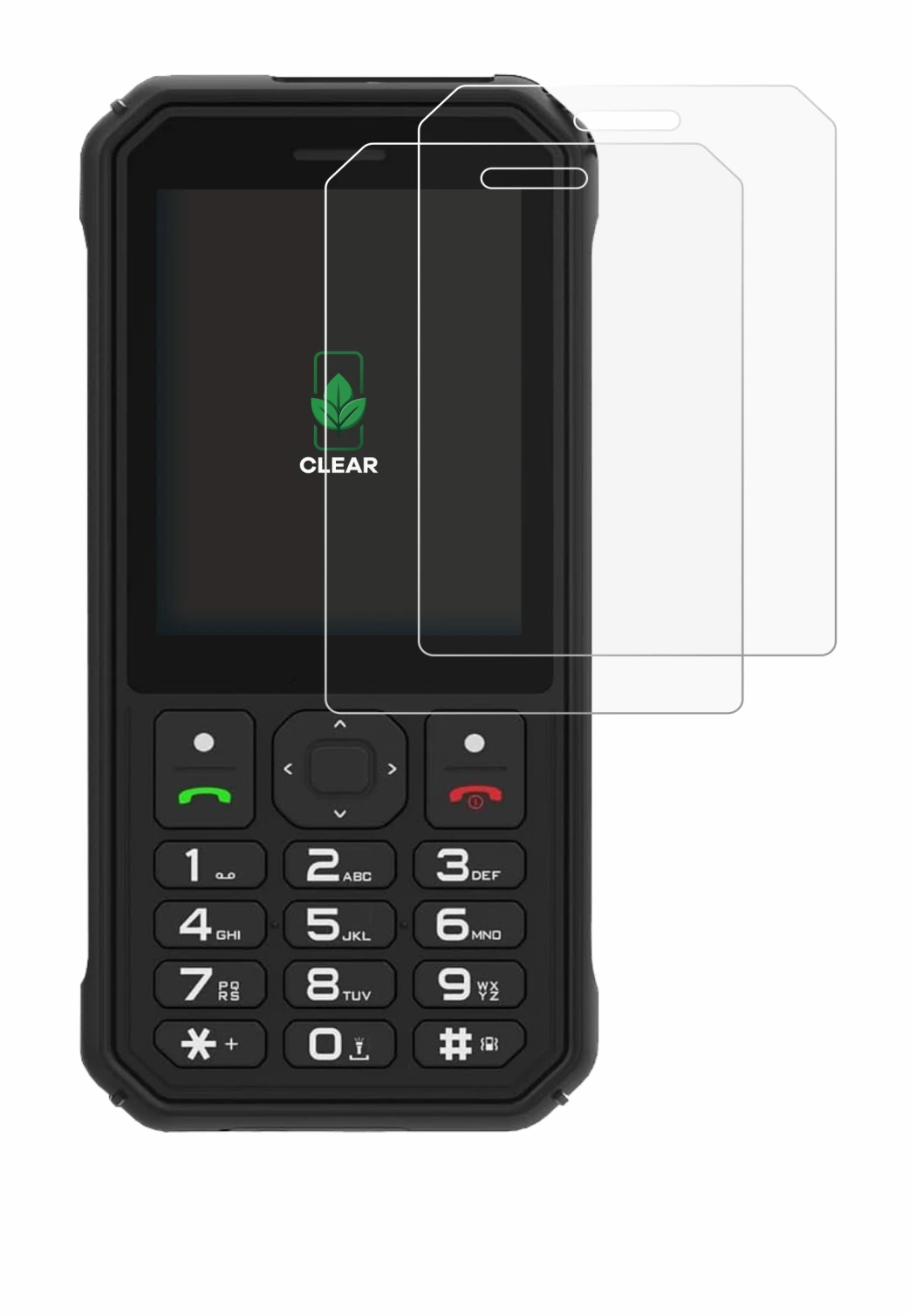 Image of the device AGM M11 with a wide variety of screen protectors.
