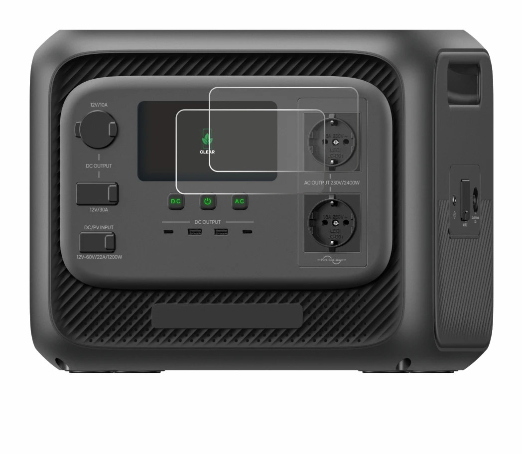 Image of the device Bluetti Elite 300 with a wide variety of screen protectors.
