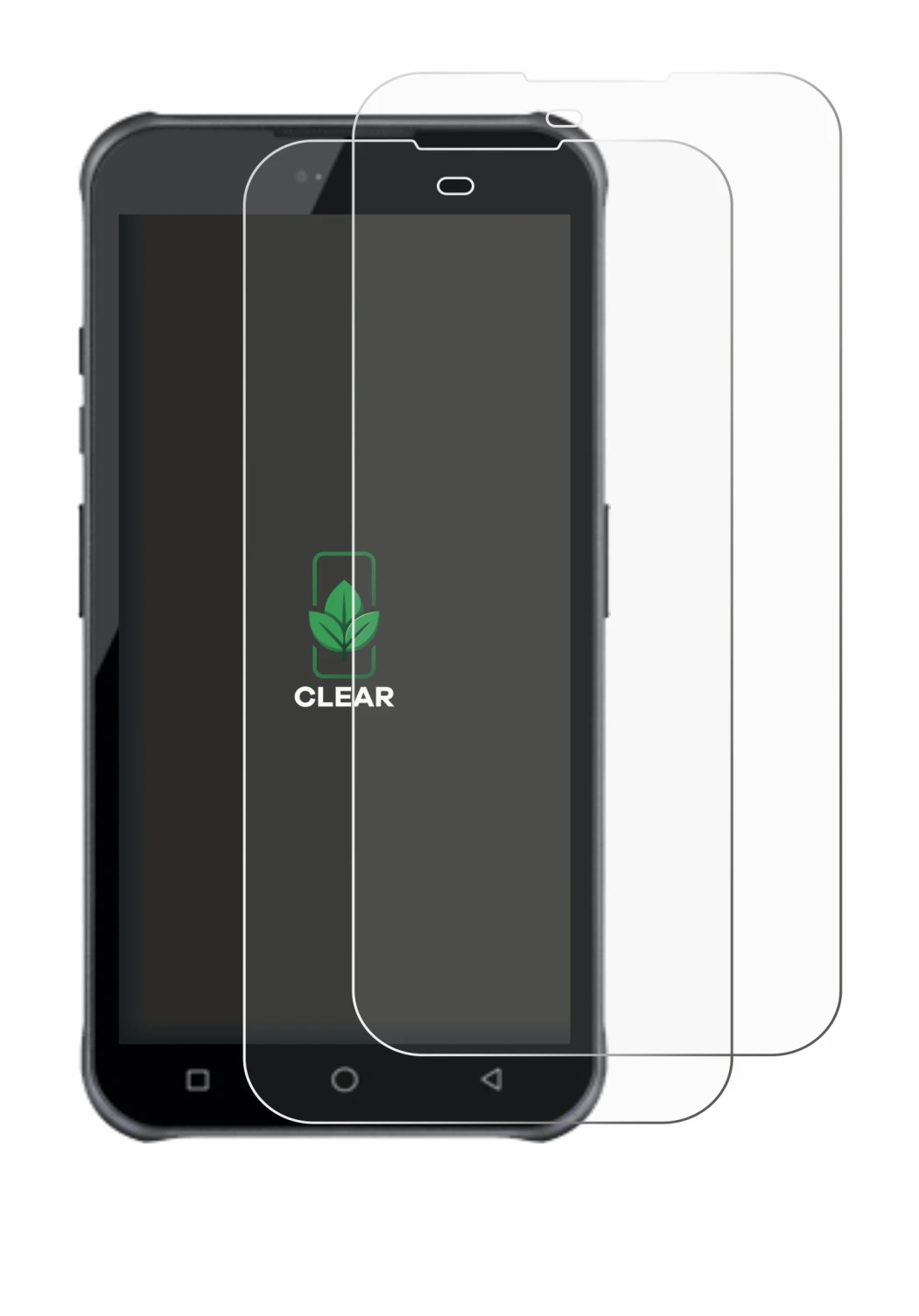 Image of the device Bluebird VF550 with a wide variety of screen protectors.