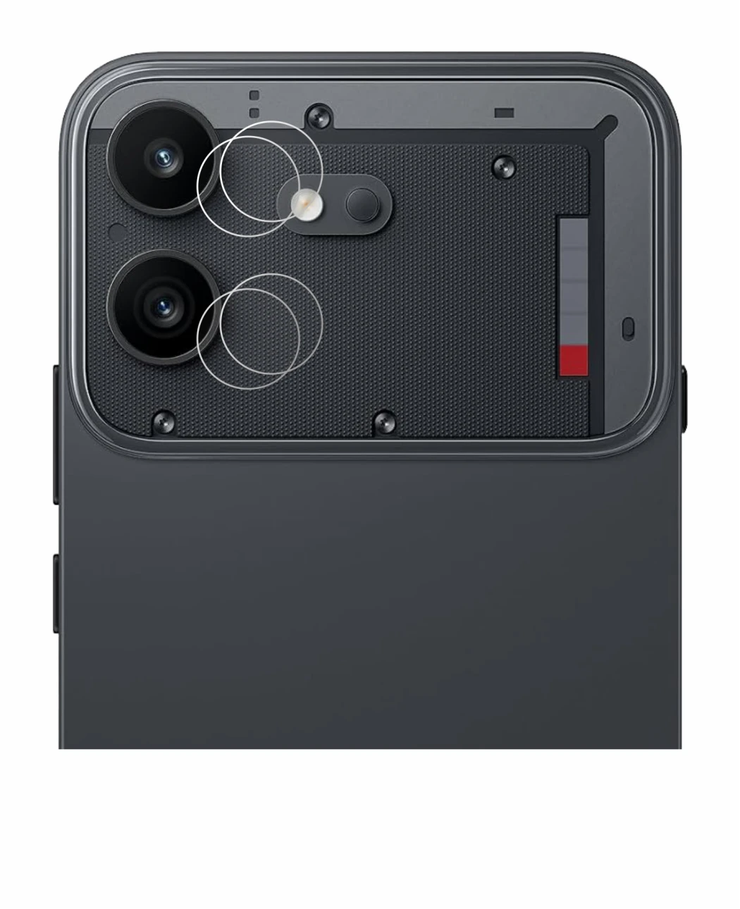 Image of the device Nothing Phone (4b) (ONLY Camera Lens) with a wide variety of screen protectors.