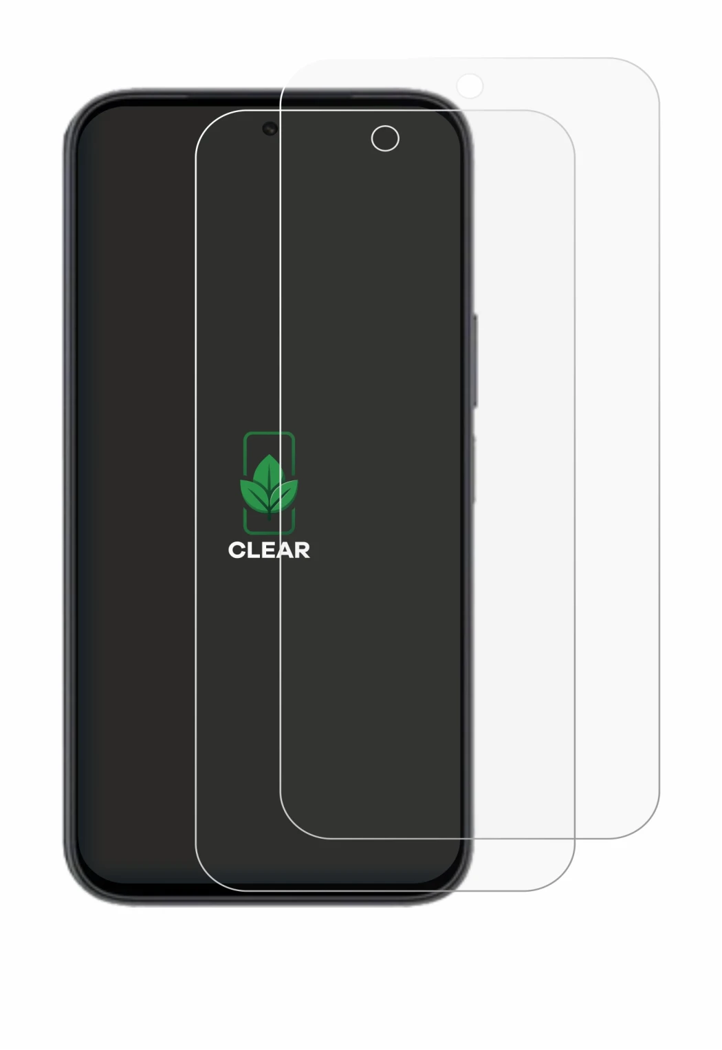 Image of the device Honor X6e with a wide variety of screen protectors.