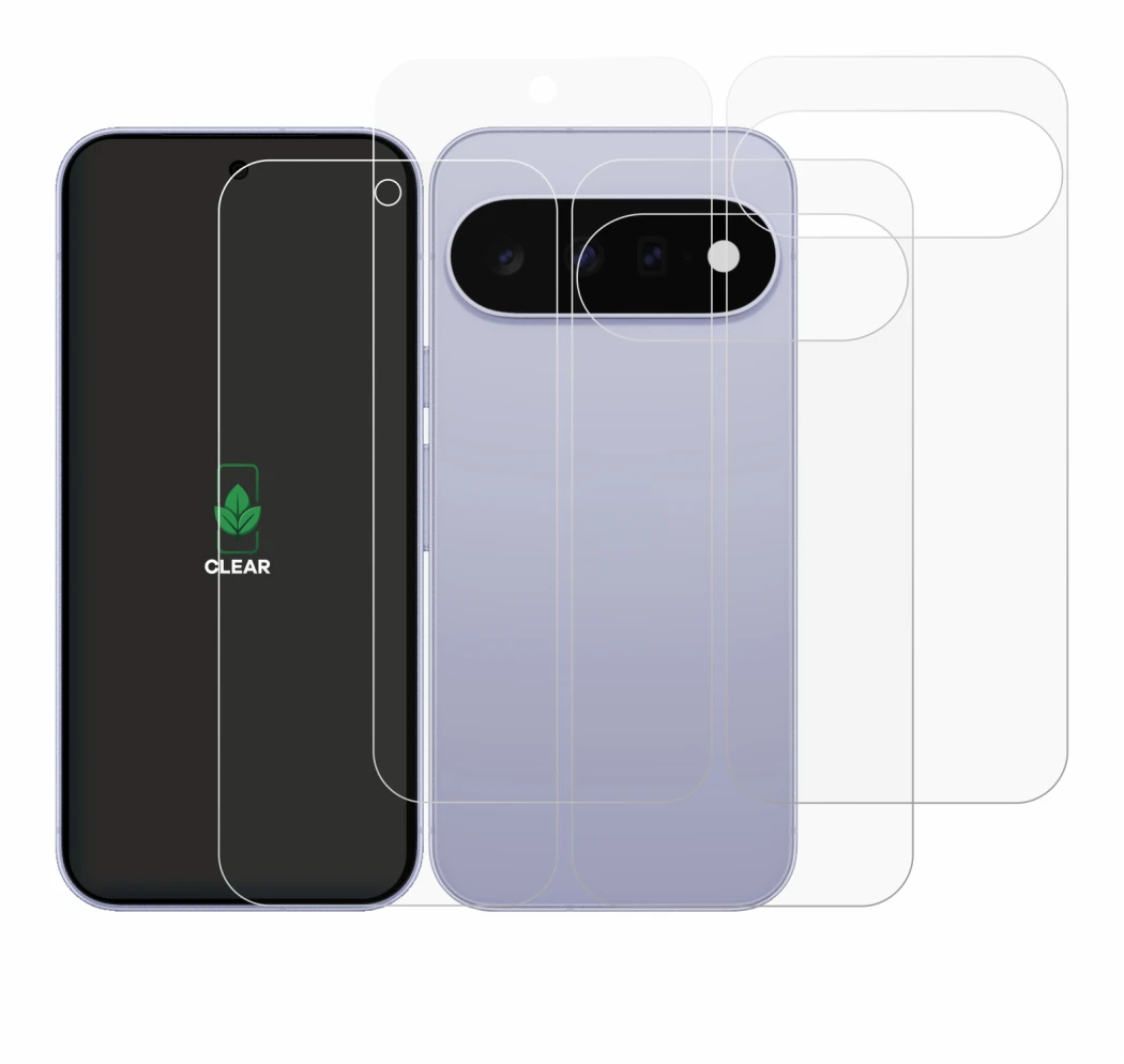 Image of the device Google Pixel 11 (Front+Back) with a wide variety of screen protectors.