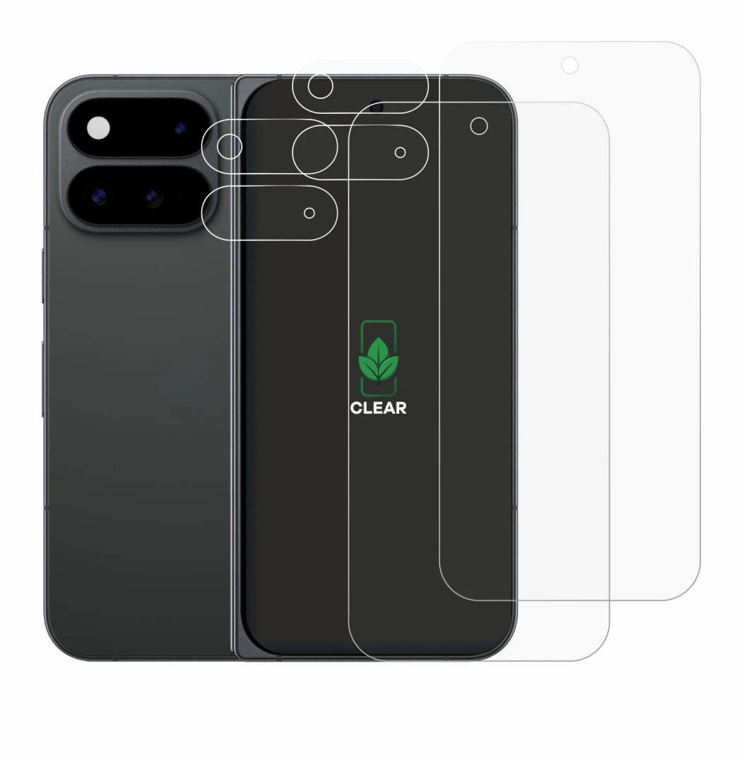 Image of the device Google Pixel 11 Pro Fold (Front+Camera) with a wide variety of screen protectors.