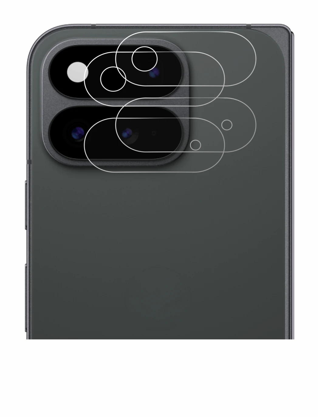Image of the device Google Pixel 11 Pro Fold (ONLY Camera Lens) with a wide variety of screen protectors.