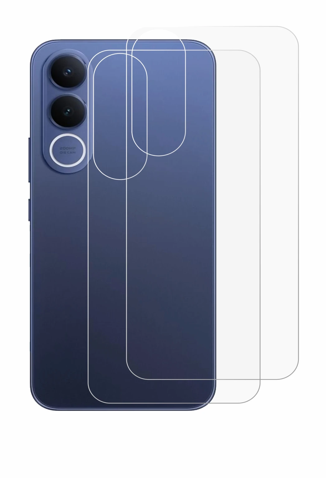 Image of the device Vivo V70 FE (Back) with a wide variety of screen protectors.