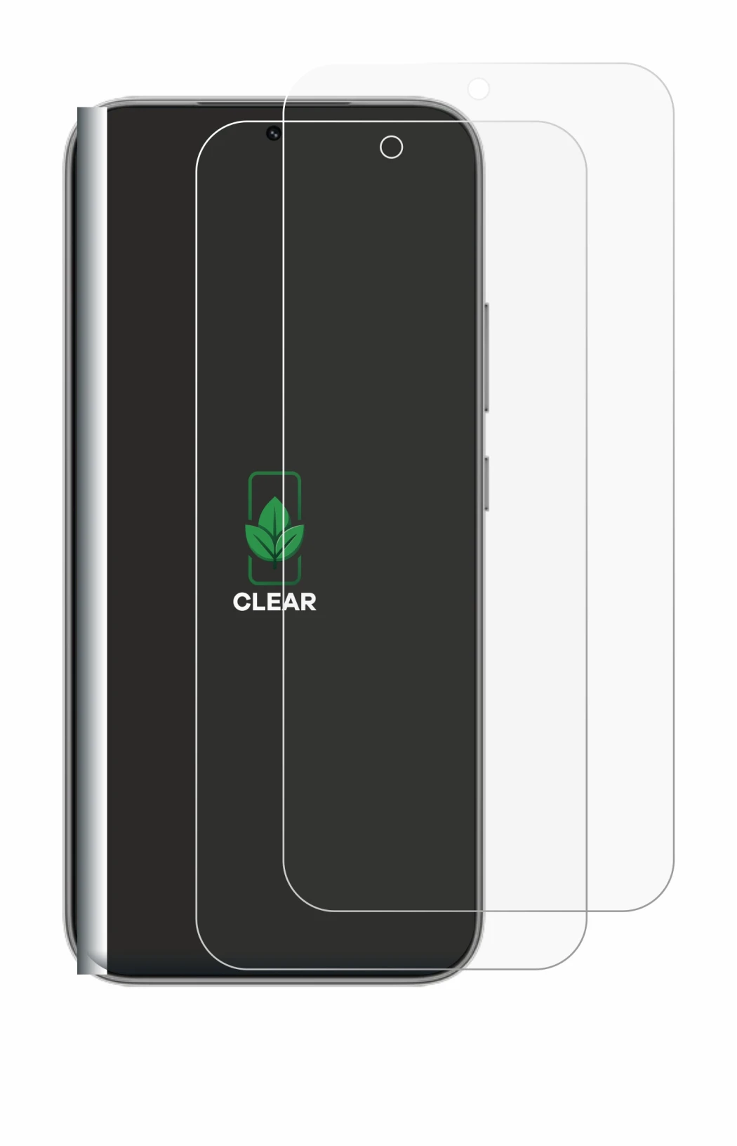 Image of the device Honor X9e Pro with a wide variety of screen protectors.