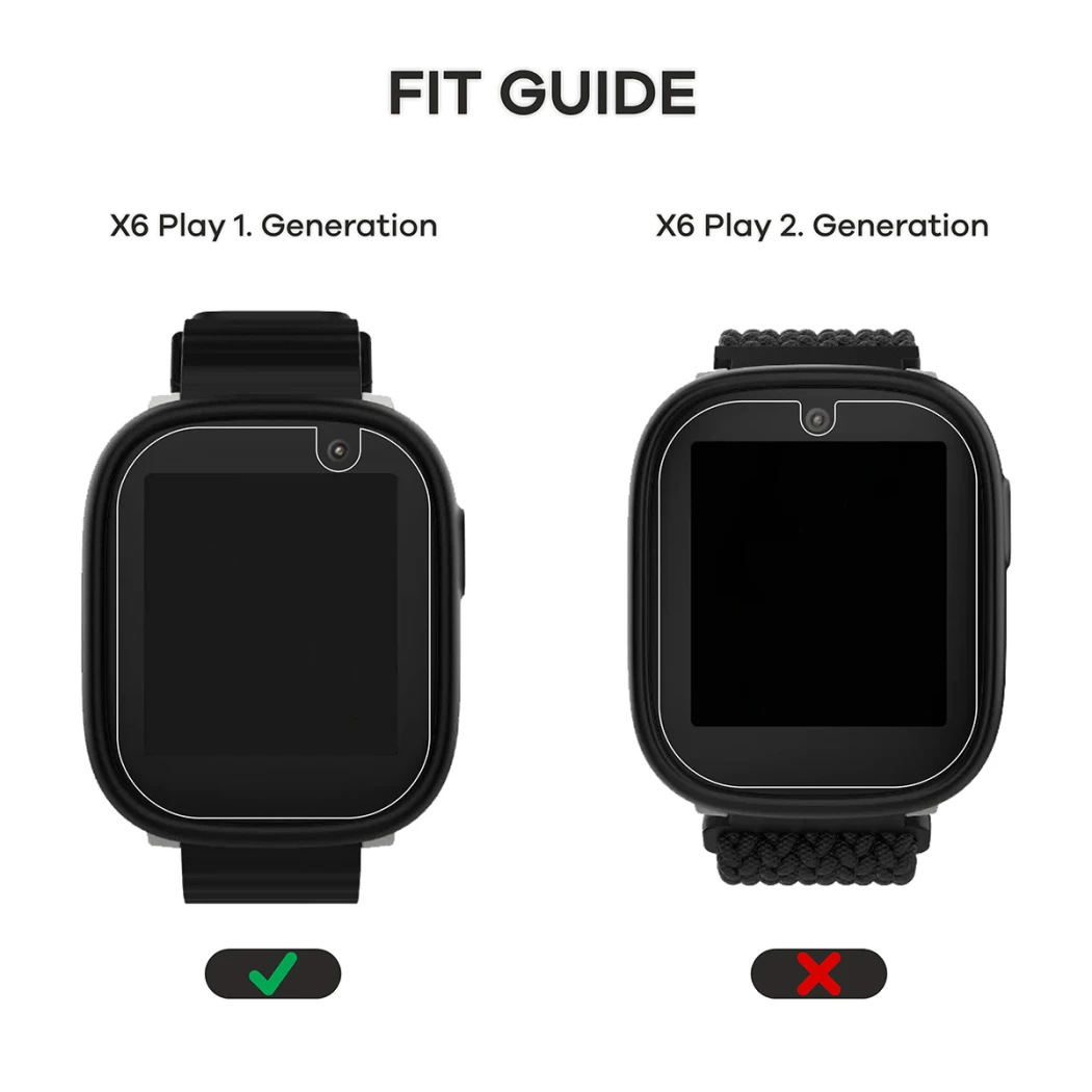 Device Xplora X6 Play 2022 (1st generation) with applied screen protector