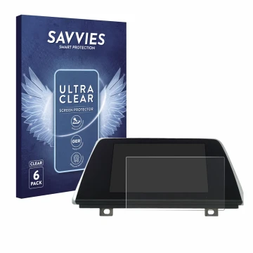 Front side of a product packaging with the brand logo Savvies. Next to it is the device BMW Professional 6.5