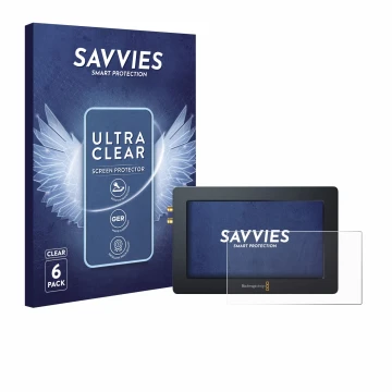 Front side of a product packaging with the brand logo Savvies. Next to it is the device Blackmagic Design Blackmagic Video Ass
