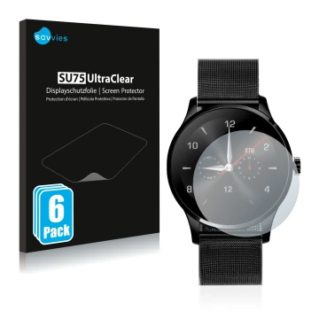 Front side of a product packaging with the brand logo Savvies. Next to it is the device KKmoon K88H shown with the correspondi