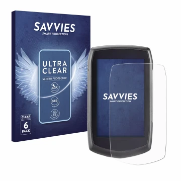 Front side of a product packaging with the brand logo Savvies. Next to it is the device A-Rival Teasi One Classic shown with t
