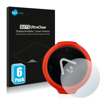 Front side of a product packaging with the brand logo Savvies. Next to it is the device Beeline Velo shown with the correspond