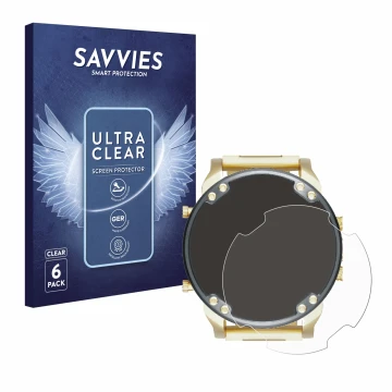 Front side of a product packaging with the brand logo Savvies. Next to it is the device Diesel DZ7333 Mr. Daddy 2.0 shown with