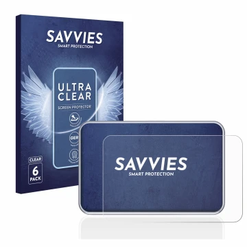 Front side of a product packaging with the brand logo Savvies. Next to it is the device Tandem diabetes care t:slim X2 Insulin