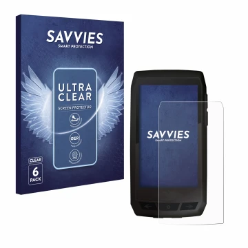 Front side of a product packaging with the brand logo Savvies. Next to it is the device Ciclo Navic 400 shown with the corresp