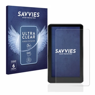 Front side of a product packaging with the brand logo Savvies. Next to it is the device Garmin zumo XT shown with the correspo