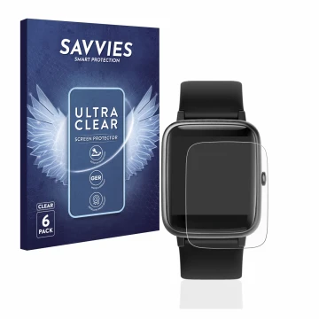 Front side of a product packaging with the brand logo Savvies. Next to it is the device Yamay SW021 shown with the correspondi