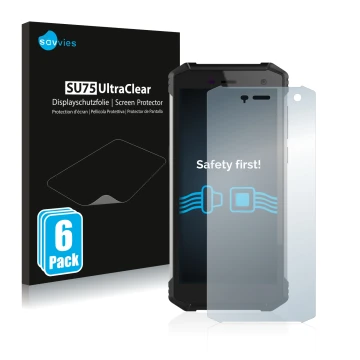 Front side of a product packaging with the brand logo Savvies. Next to it is the device Hammer Energy 2 shown with the corresp