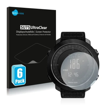 Front side of a product packaging with the brand logo Savvies. Next to it is the device North Edge Apache shown with the corre