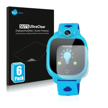 Front side of a product packaging with the brand logo Savvies. Next to it is the device Prograce 1.5