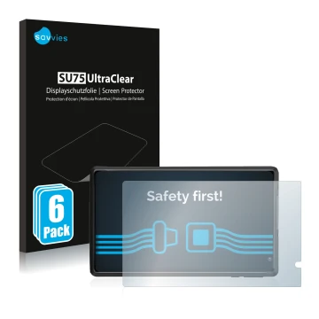 Front side of a product packaging with the brand logo Savvies. Next to it is the device Pritom L8 shown with the corresponding