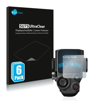 Front side of a product packaging with the brand logo Savvies. Next to it is the device DJI RS 3 shown with the corresponding 