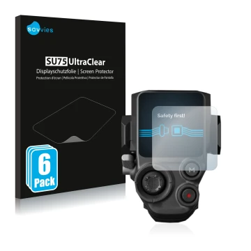 Front side of a product packaging with the brand logo Savvies. Next to it is the device DJI RS 3 Pro shown with the correspond