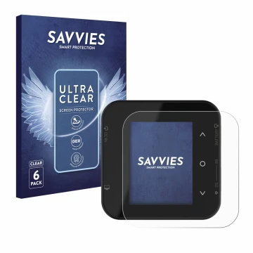 Front side of a product packaging with the brand logo Savvies. Next to it is the device ISDT Air8 shown with the corresponding