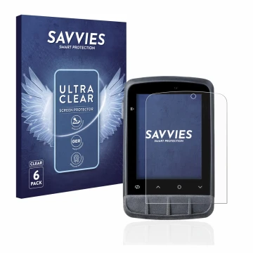 Front side of a product packaging with the brand logo Savvies. Next to it is the device Giant Dash L200 shown with the corresp