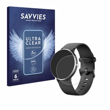 Front side of a product packaging with the brand logo Savvies. Next to it is the device DIGEEHOT H39r shown with the correspon