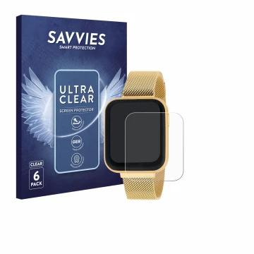 Front side of a product packaging with the brand logo Savvies. Next to it is the device Liu Jo SWLJ053 1.69