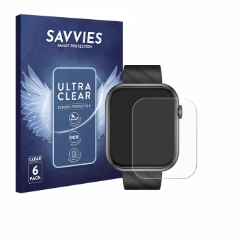 Front side of a product packaging with the brand logo Savvies. Next to it is the device Braidol Smartwatch 1.96