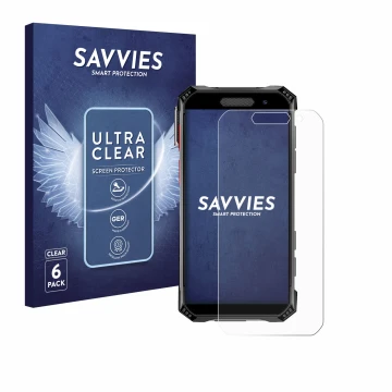 Front side of a product packaging with the brand logo Savvies. Next to it is the device Soyes S10 Max shown with the correspon