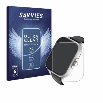 Front side of a product packaging with the brand logo Savvies. Next to it is the device YYKY E02 2.01