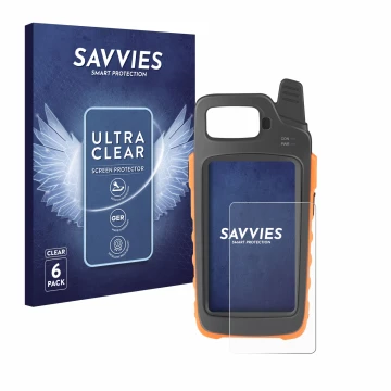 Front side of a product packaging with the brand logo Savvies. Next to it is the device Xhorse Key Tool Max Pro shown with the