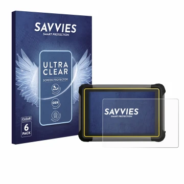 Front side of a product packaging with the brand logo Savvies. Next to it is the device Leica iCON CC170 shown with the corres