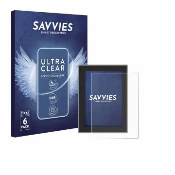 Front side of a product packaging with the brand logo Savvies. Next to it is the device Volvo XC90 (2018–2024) shown with the 