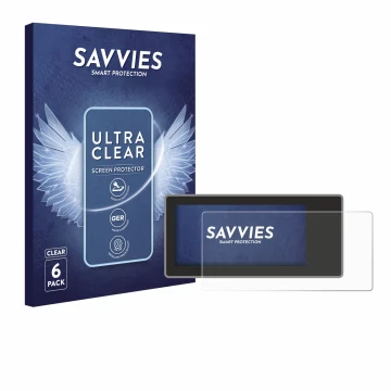 Front side of a product packaging with the brand logo Savvies. Next to it is the device Acta Berg Radio shown with the corresp