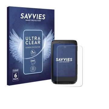 Front side of a product packaging with the brand logo Savvies. Next to it is the device iGPSPORT BiNavi shown with the corresp