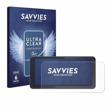 Front side of a product packaging with the brand logo Savvies. Next to it is the device Spedal CL871 6.25