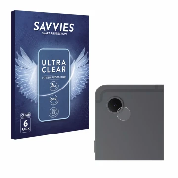 Front side of a product packaging with the brand logo Savvies. Next to it is the device Samsung Galaxy Tab S10 Lite (ONLY Came
