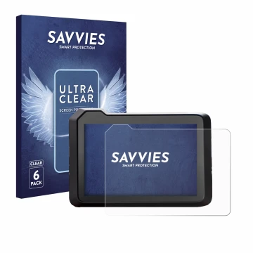 Front side of a product packaging with the brand logo Savvies. Next to it is the device KTM 990 Duke 2024 shown with the corre