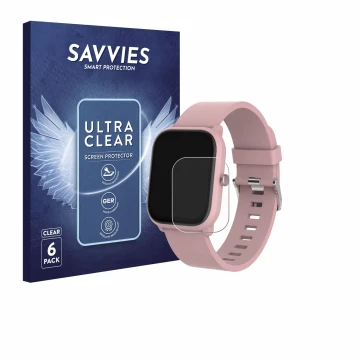 Front side of a product packaging with the brand logo Savvies. Next to it is the device Denver SWK-120RO shown with the corres