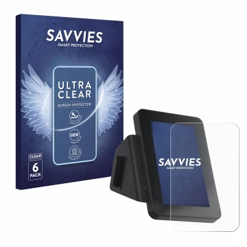 Front side of a product packaging with the brand logo Savvies. Next to it is the device Anycubic Kobra 3 V2 Combo shown with t