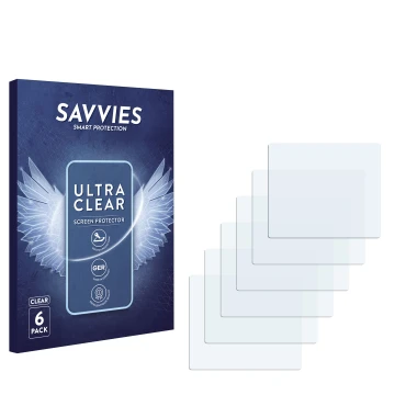 Front side of a product packaging with the brand logo Savvies. Next to it is the corresponding screen protector.