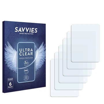 Front side of a product packaging with the brand logo Savvies. Next to it is the corresponding screen protector.