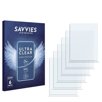 Front side of a product packaging with the brand logo Savvies. Next to it is the corresponding screen protector.