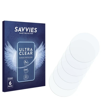 Front side of a product packaging with the brand logo Savvies. Next to it is the corresponding screen protector.