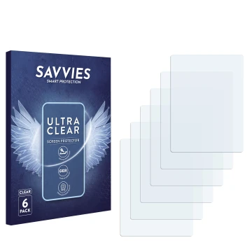 Front side of a product packaging with the brand logo Savvies. Next to it is the corresponding screen protector.