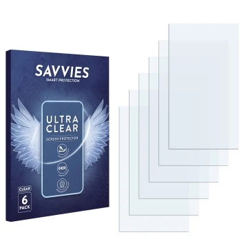 Front side of a product packaging with the brand logo Savvies. Next to it is the corresponding screen protector.